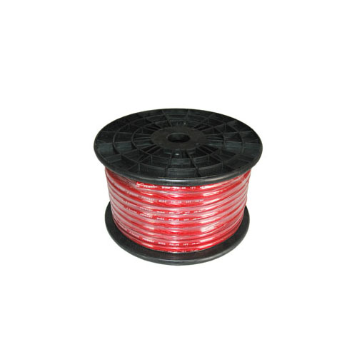 What are the advantages of using clear power cables in certain applications?